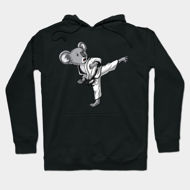 Koala Bear Karate Hoodie by underheaven